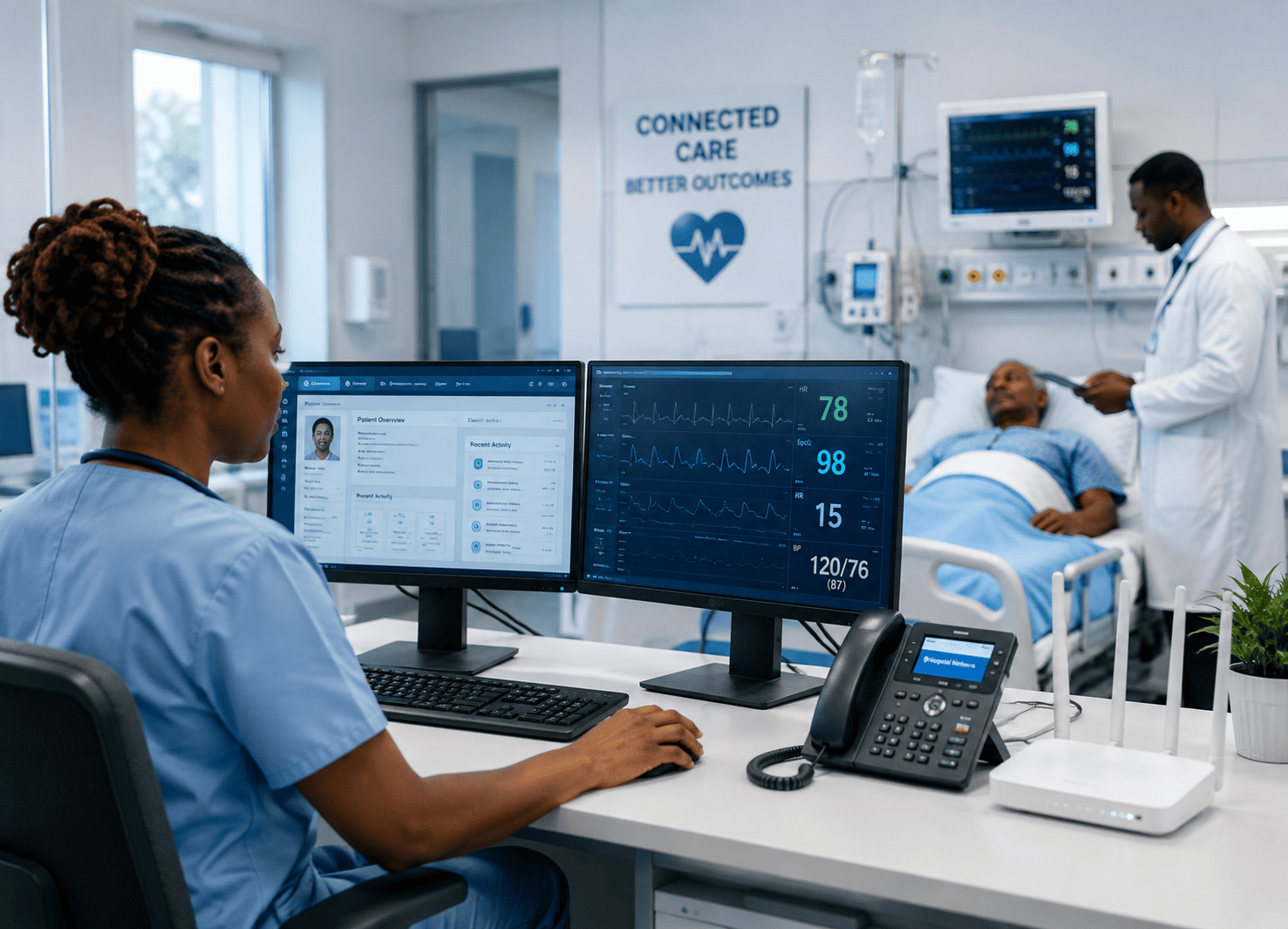 Hospital IT setup